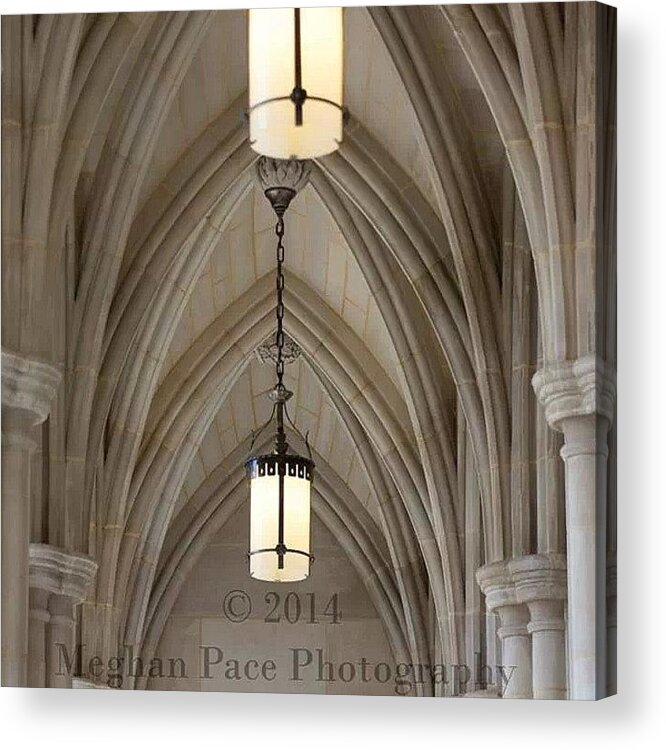 Cathedral Acrylic Print featuring the photograph National Cathedral, Washington, Dc by Meg Pace