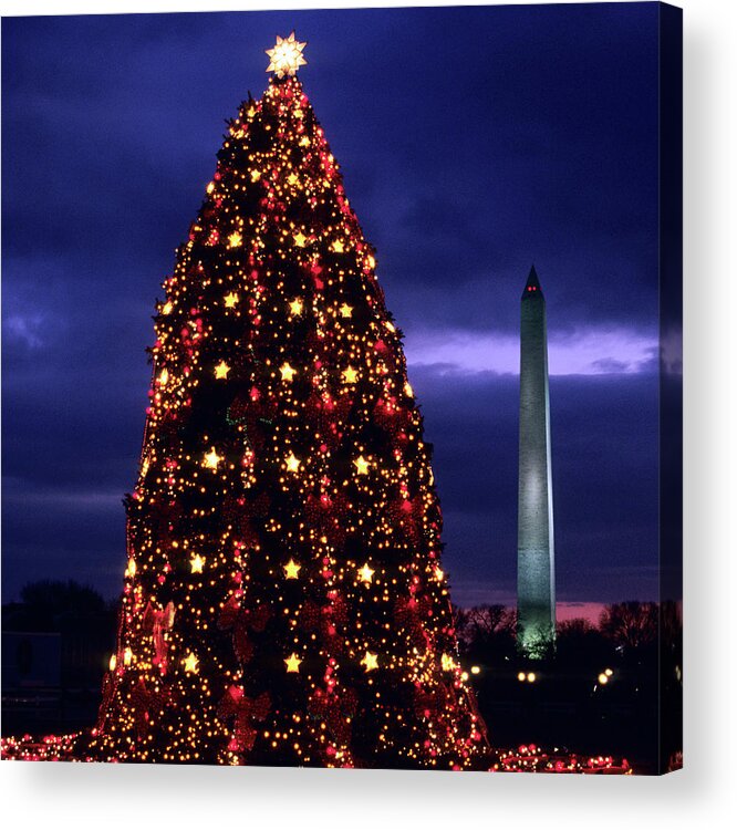 Celebration Acrylic Print featuring the photograph National Christmas Tree By The White by Hisham Ibrahim