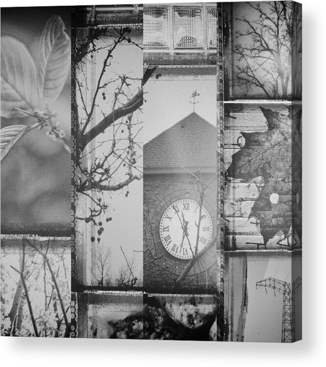 Clock Acrylic Print featuring the photograph Nature and Time by Susan Stone