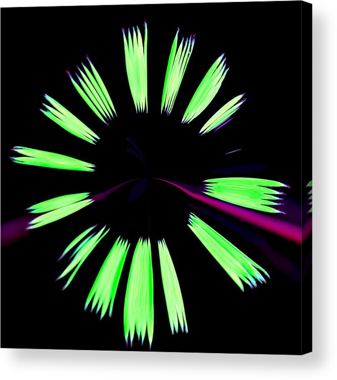 Abstract Acrylic Print featuring the photograph Neon Dreams by Deena Stoddard
