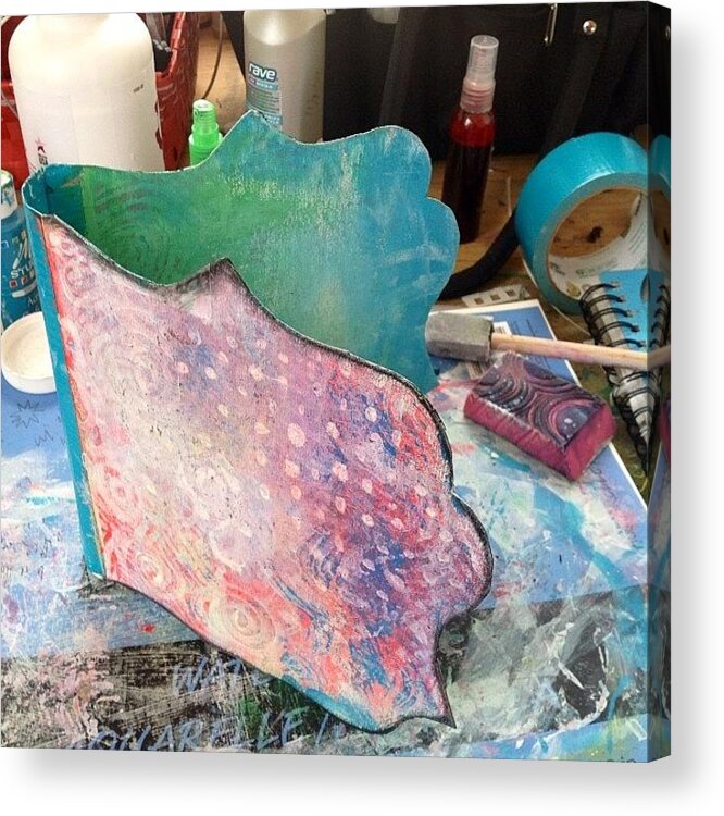 Artjournal Acrylic Print featuring the photograph New #artjournal #wip...am Really Loving by Robin Mead