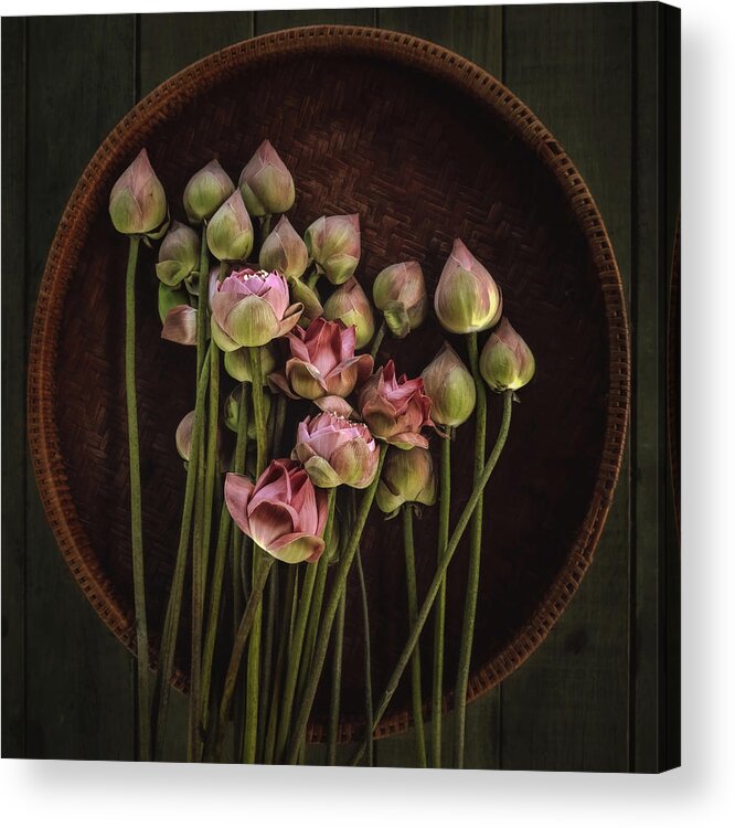 Lotus Acrylic Print featuring the photograph No.18 by Adirek M