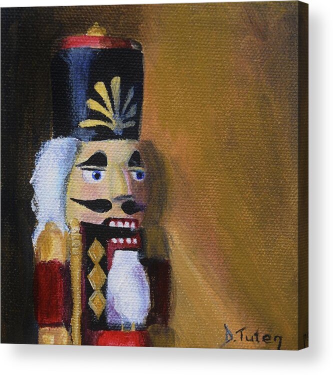 Christmas Acrylic Print featuring the painting Nutcracker II by Donna Tuten