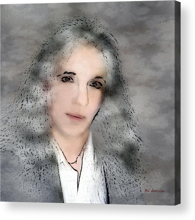 Woman Acrylic Print featuring the painting Oh - It's You by RC DeWinter