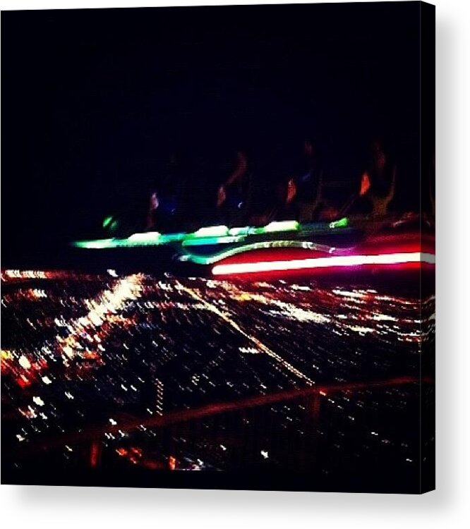 Stratosphere Acrylic Print featuring the photograph One thousand feet up ride by Krisyphotography Gash
