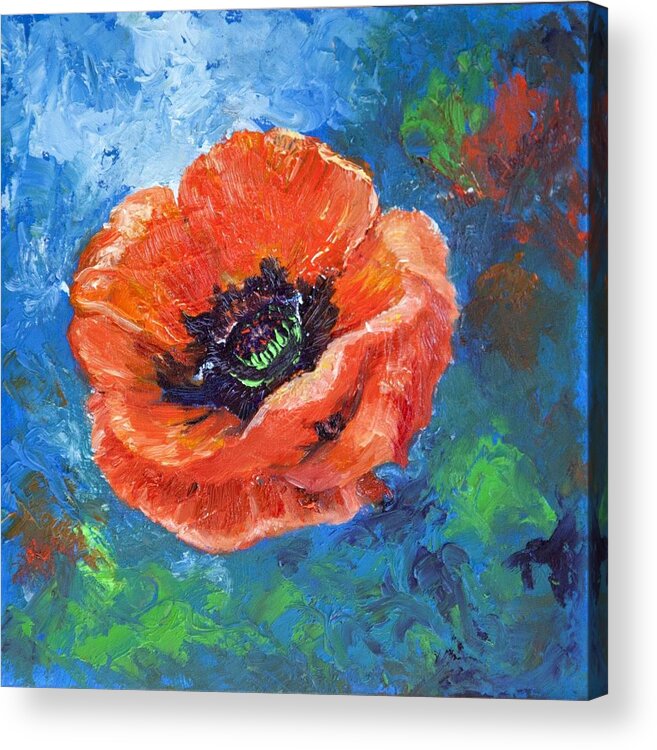 Flowers Acrylic Print featuring the painting Opium Dreams by Portraits By NC