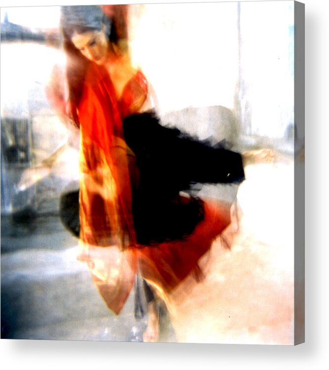 Dance Acrylic Print featuring the photograph Orange Dancer 1 by Ann Tracy