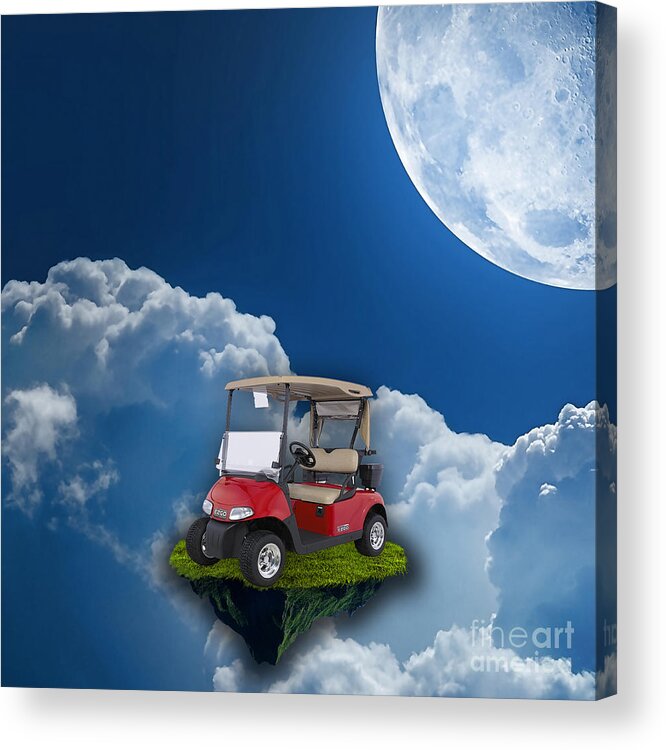 Golf Acrylic Print featuring the mixed media Outdoor Golfing by Marvin Blaine