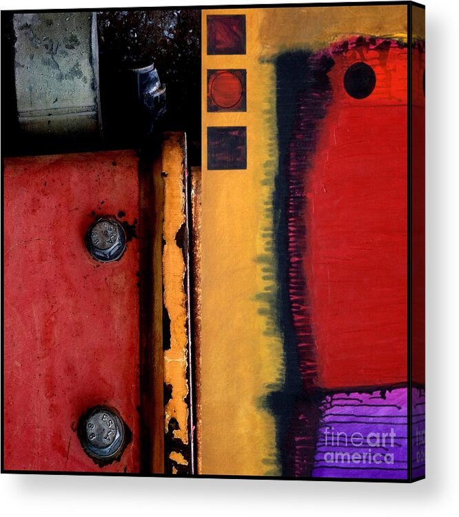 Marlene Burns Photography Acrylic Print featuring the painting p HOT 116 by Marlene Burns
