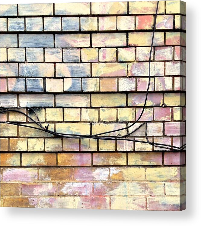 Painted Brick Acrylic Print featuring the photograph Painted Brick by Julie Gebhardt