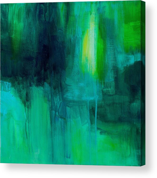 Abstract Acrylic Print featuring the painting Peace of Mind by Tracy Male