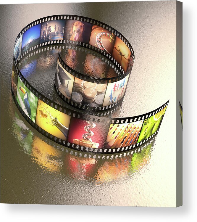 Nobody Acrylic Print featuring the photograph Photographic Film by Ktsdesign
