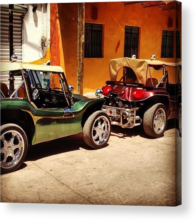 Love Acrylic Print featuring the photograph Pimpin' Golf Carts :) by Veronica Ibanes