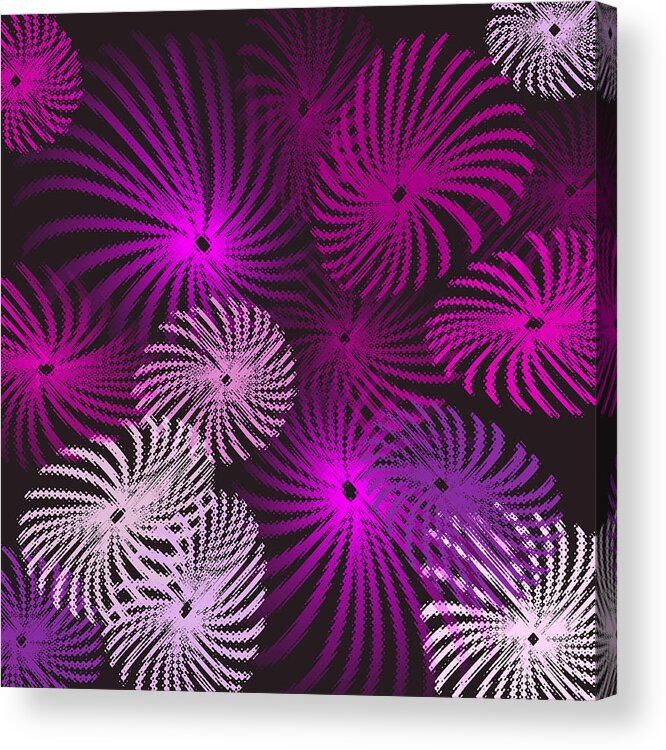 Pinwheel Acrylic Print featuring the digital art Pinwheel Fun by Mary Bedy