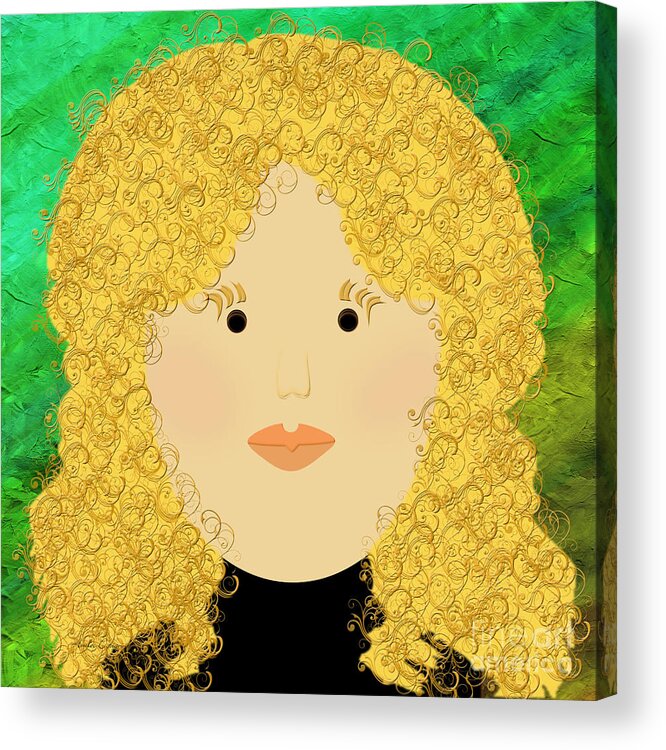 Andee Design Acrylic Print featuring the digital art Porcelain Doll 2 by Andee Design