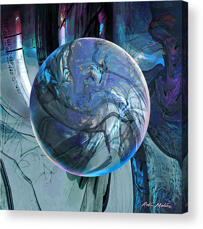 Portals Acrylic Print featuring the digital art Portal to Divinity by Robin Moline