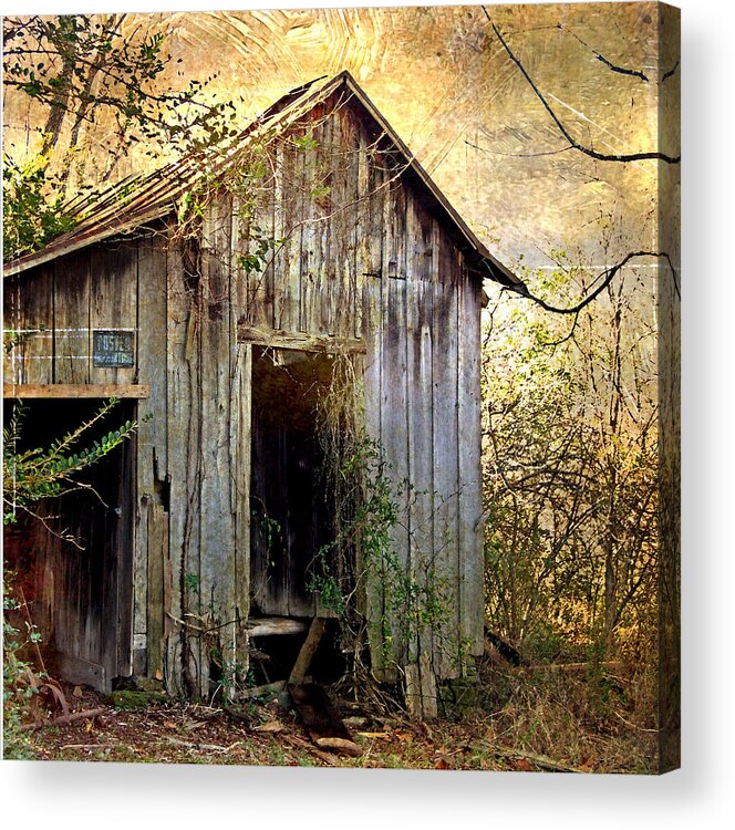 Barn Acrylic Print featuring the photograph Posted No Trespassing by Patricia Januszkiewicz