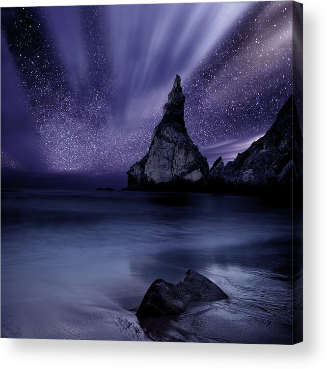 Night Acrylic Print featuring the photograph Prelude to Divinity by Jorge Maia