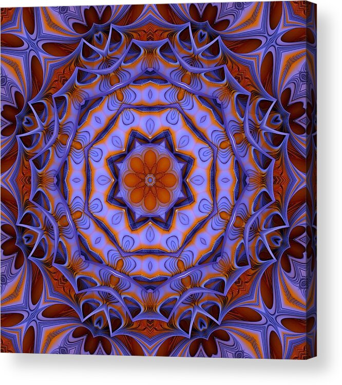 Purple Acrylic Print featuring the digital art Purple design 2 by Lilia S