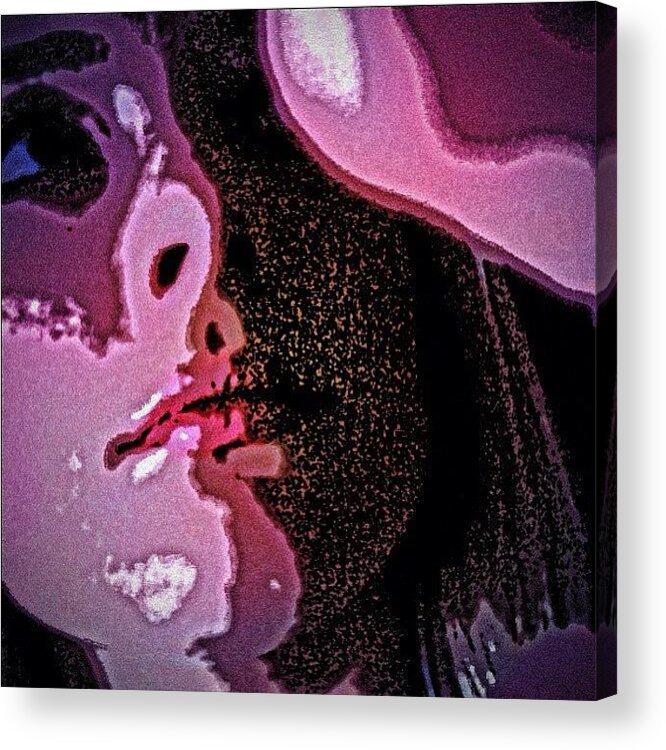 People Acrylic Print featuring the photograph Purples of Portrait by Payden Rodman