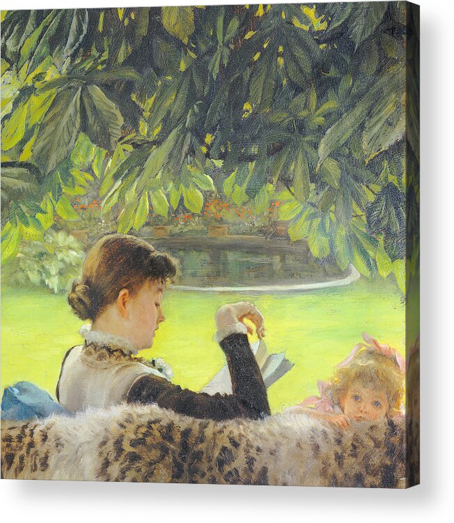 Quiet Acrylic Print featuring the painting Quiet by Tissot