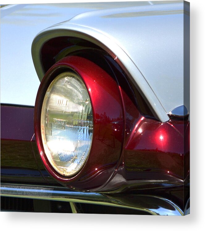 Ford Ranch Wagon Headlight Acrylic Print featuring the photograph Ranch Wagon Headlight by Dean Ferreira