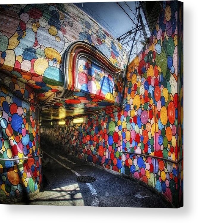 Instagram Acrylic Print featuring the photograph Random And Colorful Pedestrian by Rscpics Instagram