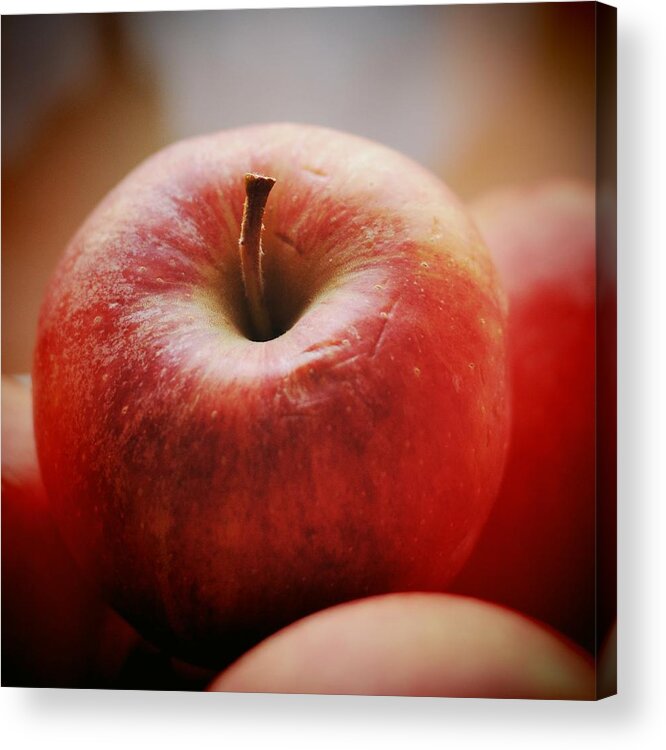 Apple Acrylic Print featuring the photograph Red apple by Matthias Hauser