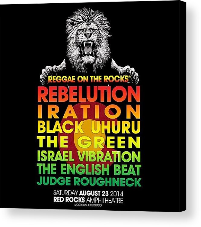 Iration Acrylic Print featuring the photograph Red Rocks Aug 23rd. Surreal Sharing The by Iration Iration