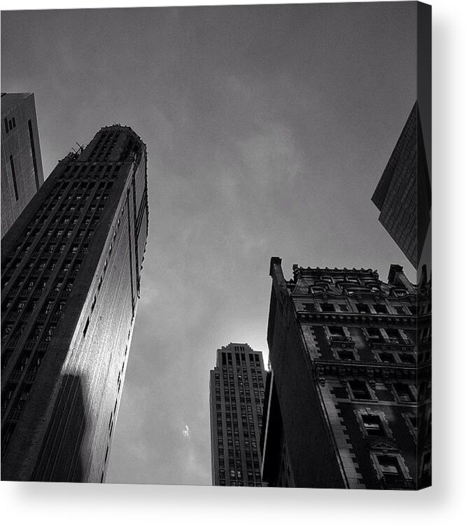 Igersnyc Acrylic Print featuring the photograph Reflections - Ny Bush Tower Bldg by Joel Lopez