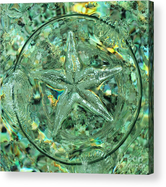 Refraction Of Light Acrylic Print featuring the photograph Refraction Star by Josephine Cohn