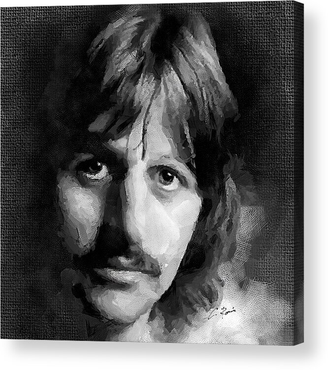 Ringo Acrylic Print featuring the digital art Ringo by Charlie Roman