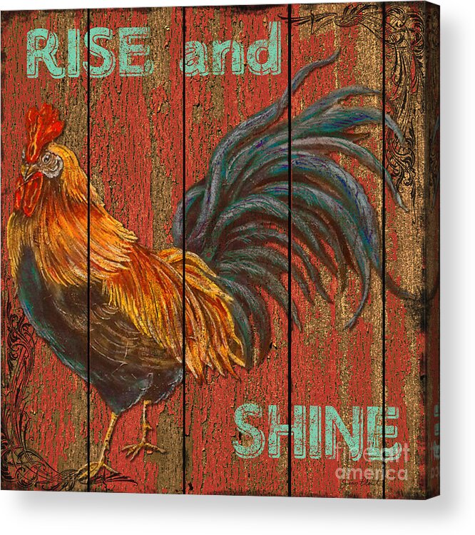 Digital Art Acrylic Print featuring the mixed media Rise and Shine by Jean PLout