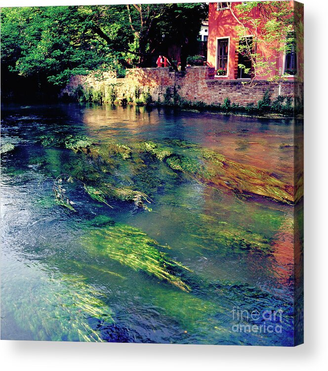 Heiko Acrylic Print featuring the photograph River Sile in Treviso Italy by Heiko Koehrer-Wagner