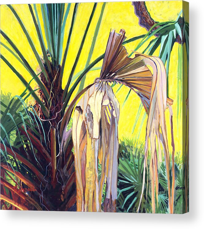 Hilton Head Acrylic Print featuring the painting Sabal by David Randall
