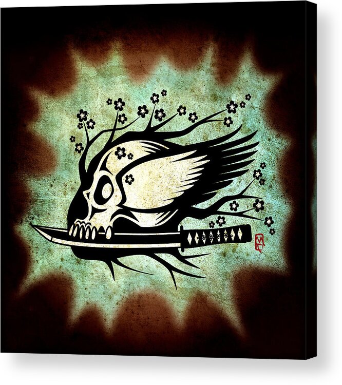 Samurai Acrylic Print featuring the digital art Samurai Spirit by Milton Thompson