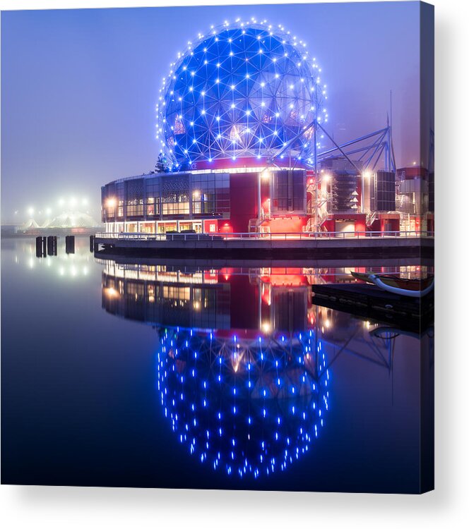 Beautiful Acrylic Print featuring the photograph Science World Reflection by James Wheeler