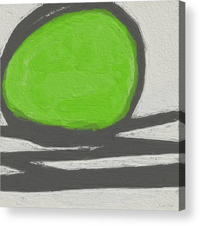 Abstract Acrylic Print featuring the painting Seed by Linda Woods