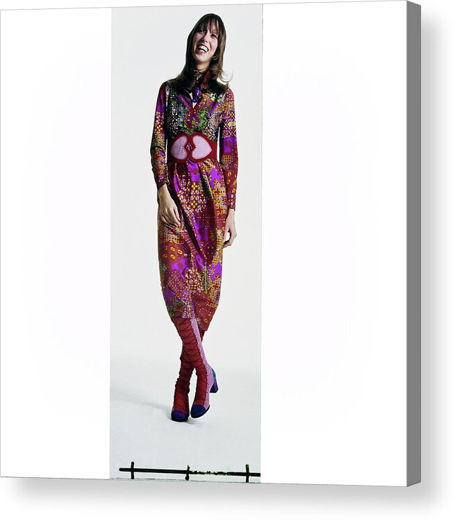 Accessories Acrylic Print featuring the photograph Shelley Duvall Wearing Robert-david Morton by Bert Stern