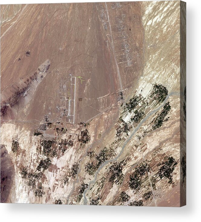 Shindad Air Base Acrylic Print featuring the photograph Shindand Air Base by Geoeye/science Photo Library