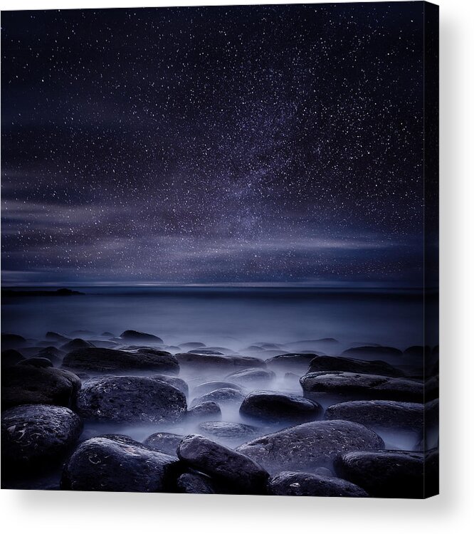 Night Acrylic Print featuring the photograph Shining in darkness by Jorge Maia