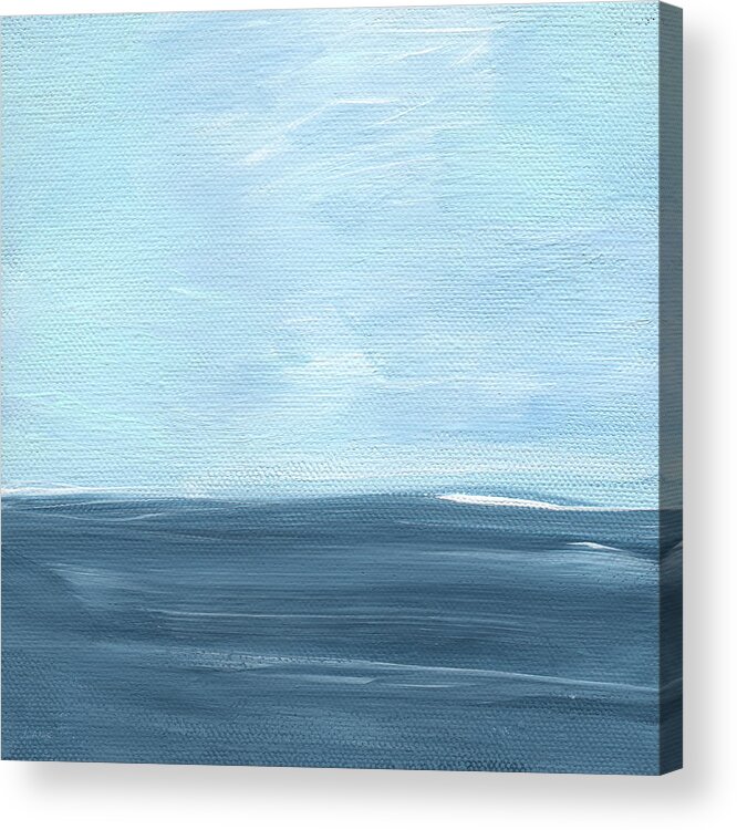 Coast Acrylic Print featuring the painting Sky and Sea by Linda Woods