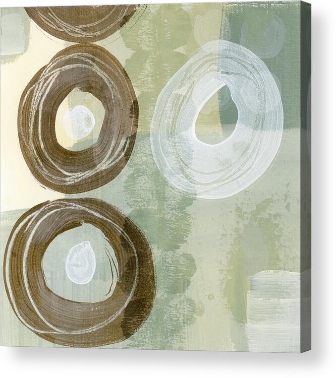 Abstract Acrylic Print featuring the photograph Softly Green by Carol Leigh