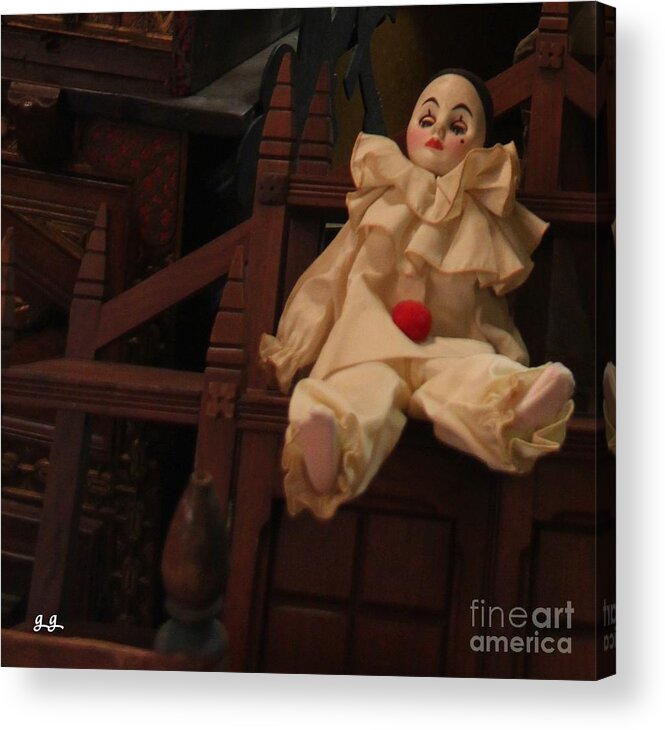 Harlequin Acrylic Print featuring the photograph Solitary Harlequin by Geri Glavis