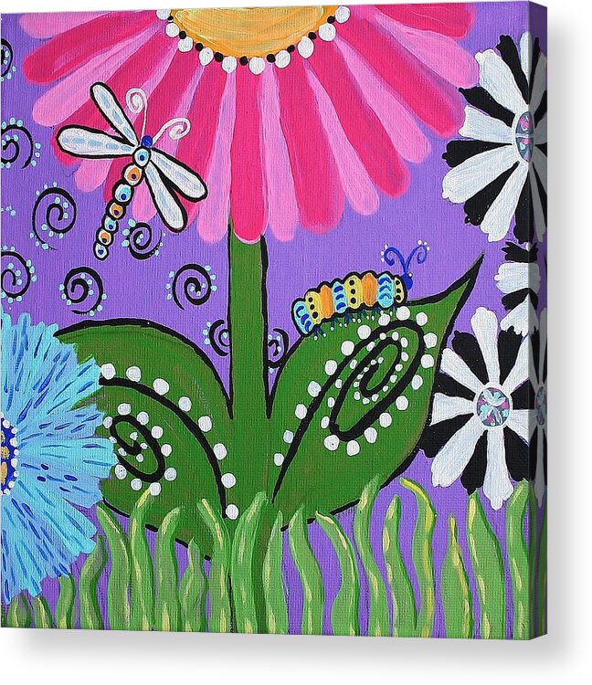 Spring Acrylic Print featuring the painting Spring Joy 1 by Kelly Nicodemus-Miller