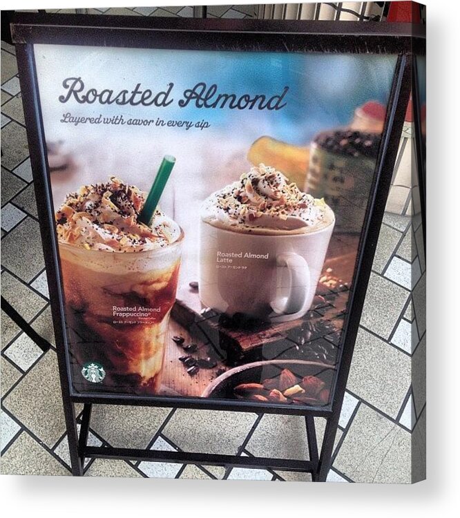 Coffee Acrylic Print featuring the photograph Starbucks Coffee #coffee #starbucks by Futoshi Takami