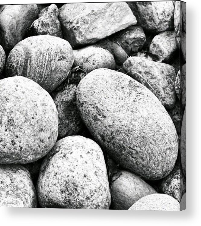 Stones Acrylic Print featuring the photograph Stones by Eve Tamminen