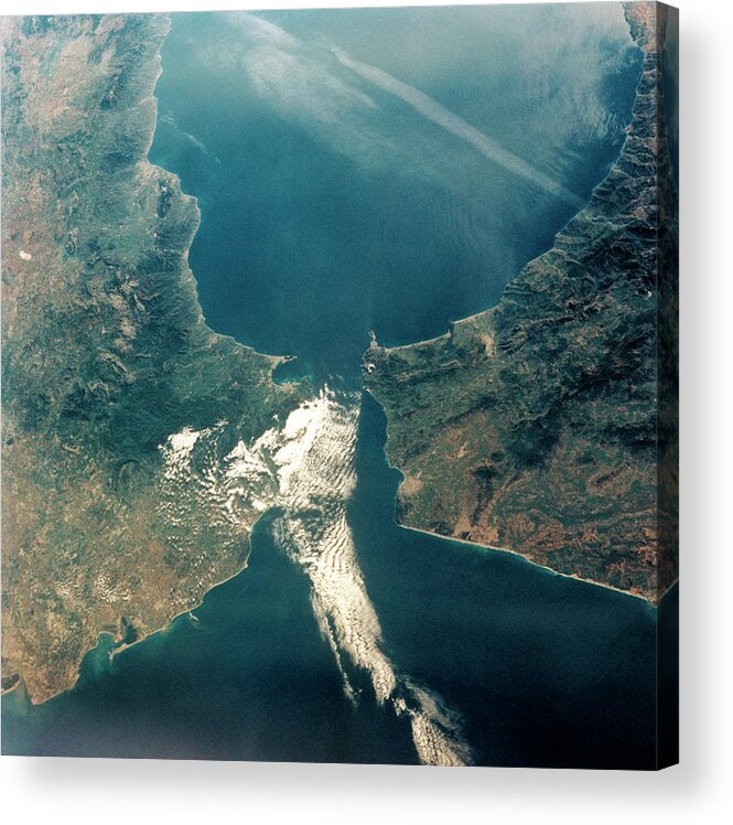 Gibraltar Acrylic Print featuring the photograph Strait Of Gibraltar by Nasa/science Photo Library