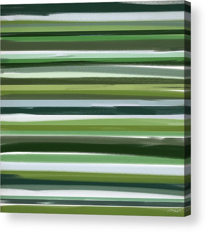 Green Acrylic Print featuring the painting Summer Of Green by Lourry Legarde