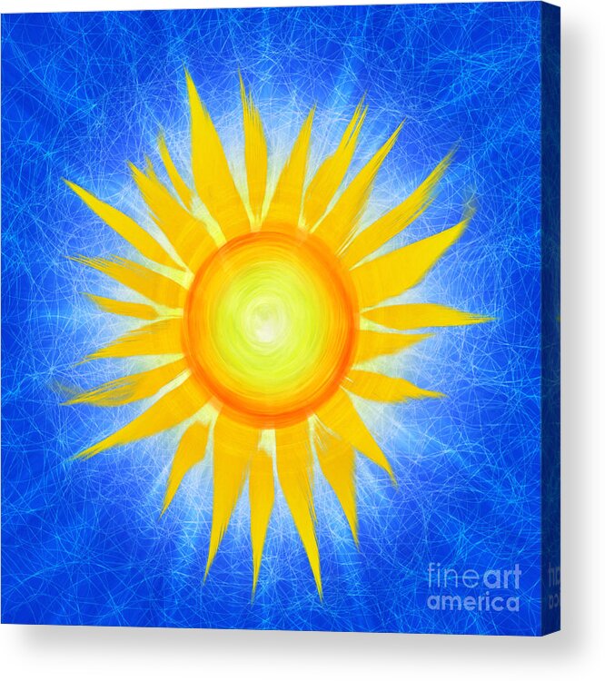 Sun Flower Acrylic Print featuring the photograph Sun Flower by Tim Gainey